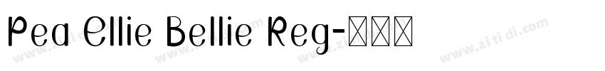 Pea Ellie Bellie Reg字体转换